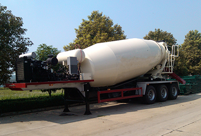 12m3 concrete mixer semi trailer