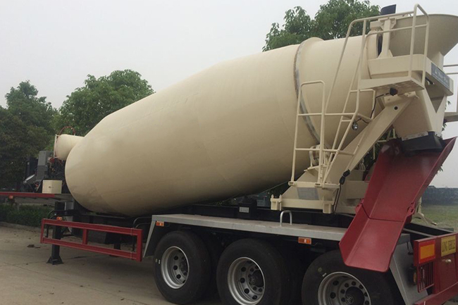 12m3 concrete mixer semi trailer