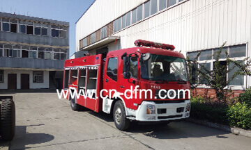 Dongfeng LHD Water and Foam Fire Truck Export To Cambodia and Training
